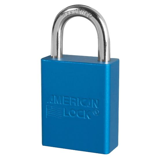 Picture of American Lock Blue 5-Pin Safety Lock-Out Padlock Master Keyed Part# - A1105Kamkblu-22427