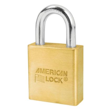 Picture of American Lock 6-Pin Tumbler Padlock Keyed Diff. Solid Brass Part# - A6560