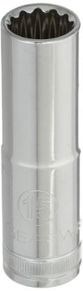 Picture of Gearwrench® 1/2" Drive 12 Point Deepmetric Socket 15Mm Part# - 80786