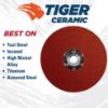 Picture of Weiler® 5" Tiger Ceramic Rfd 80Cgrit  5/8"-11 Unc Part# - 69891