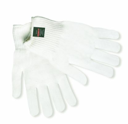 Picture of Mcr Safety 100% Thermstat White String Glove Dupont Holl Part# - 9620