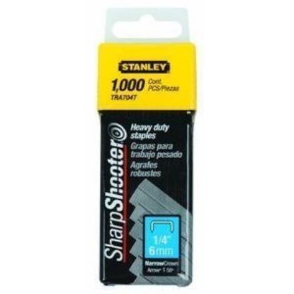 Picture of Stanley® 1/4" Heavy Duty Staple(Box/1000) Part# - Tra704T