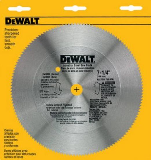 Picture of Dewalt® 7-1/4" 140T Steel H.G. P Part# - Dw3326