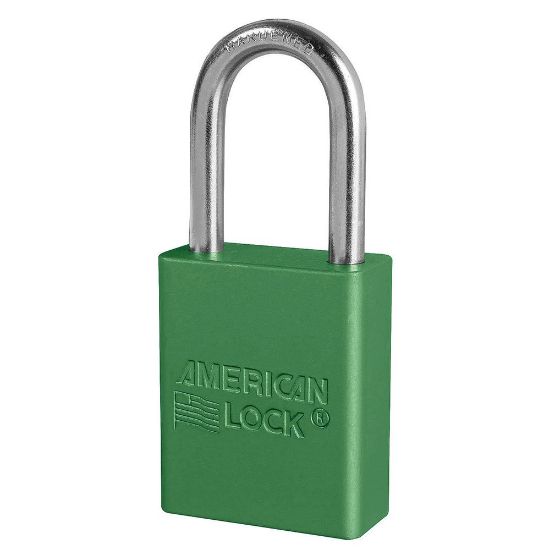 Picture of American Lock Green 5-Pin Safety Lock-Out Padlock Keyed Alike Part# - A1106Kagrn-09284