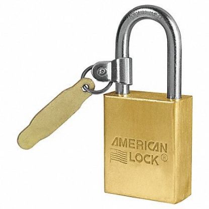 Picture of American Lock 5 Pin Solid Brass Padlock Keyed Alike Part# - A41Ka-27673