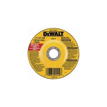 Picture of Dewalt® 4"X1/4"X5/8" A24R 13-500Rpm Ind. General Pur Part# - Dw4419