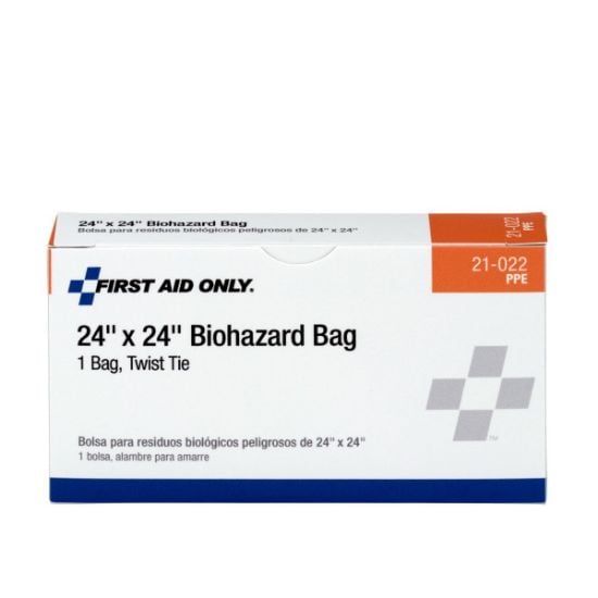 Picture of First Aid Only® Biohazard Bag With Tie Part# - 21-022