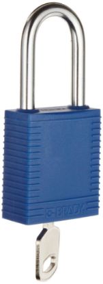 Picture of Brady® Nylon Padlock Steel 38Mmsha Blue Part# - 51344