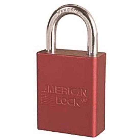 Picture of American Lock Red Safety Lock-Out Padlock Keyed Alike Part# - A1105Kared-09278