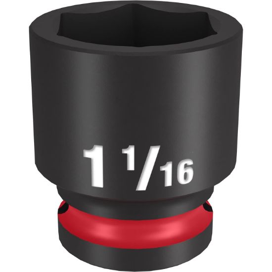 Picture of Milwaukee® Tool Shockwave Imp Duty 1/2"Dr 1-1/16" Std 6 Pt Skt Part# - 49-66-6211