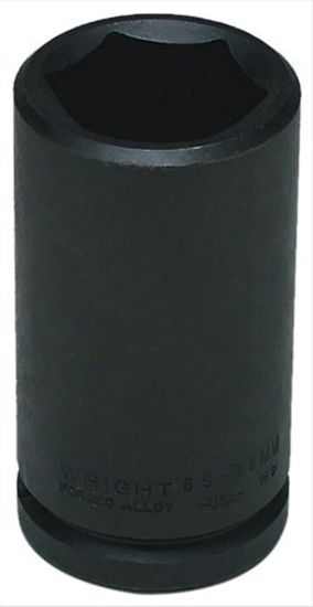 Picture of Wright Tool 24Mm 3/4" Drive 6 Pointdeep Metric Imp. Socket Part# - 69-24Mm