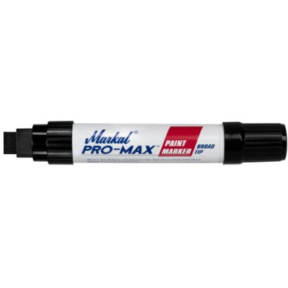 Picture of Markal® Pro Max Black Permanentmarker 1/2" Nib Part# - 90903