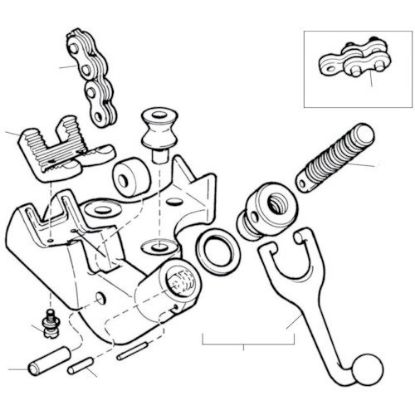 Picture of Ridgid® E2424 Vise Chain Scr Part# - 41095