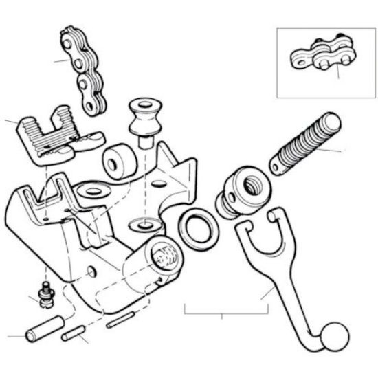 Picture of Ridgid® E2424 Vise Chain Scr Part# - 41095