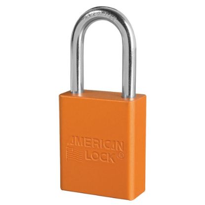 Picture of American Lock Orange Alum Saf Pl W/11/2In Shckl Key Retaining Part# - S1106Orj