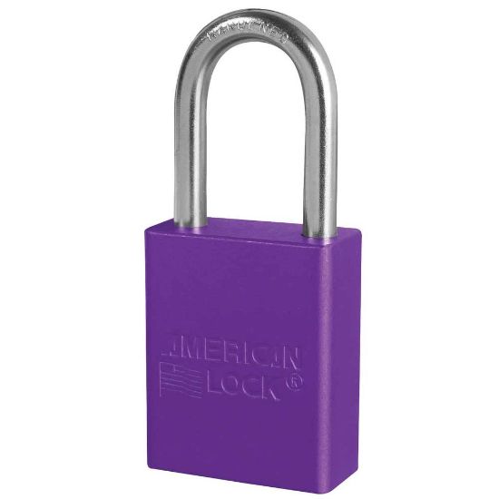 Picture of American Lock Purple Alum Saf Pl W/11/2In Shckl Key Retaining Part# - S1106Prp