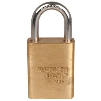 Picture of American Lock Solid Brass Padlock Keyed Alike Part# - A5530Ka-22423