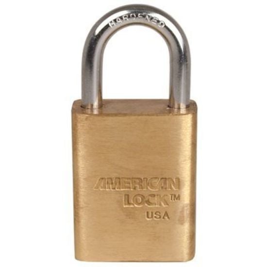 Picture of American Lock Solid Brass Padlock Keyed Alike Part# - A5530Ka-52555