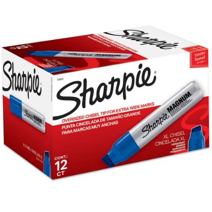 Picture of Sharpie® Blue X-Broad Magnum 44 Marker Part# - 44003