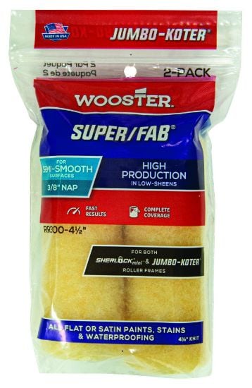 Picture of Wooster 4-1/2" Jumbo-Koter Super/Fab 3/8" 2Pk Mini Rlr Part# - 0Rr3000044