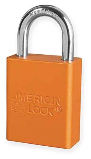 Picture of American Lock 5 Pin Orange Safety Lockout Padlock Keyed Alike Part# - A1105Kaorj-42338