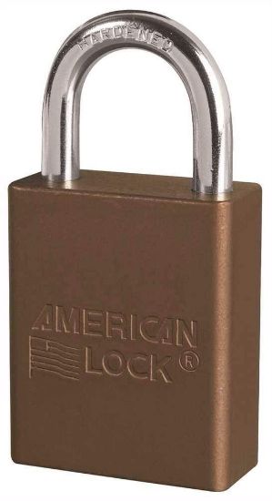 Picture of American Lock Duranodic Safety Lock-Out Padlock Color Coded Part# - A1105Wr2Brn