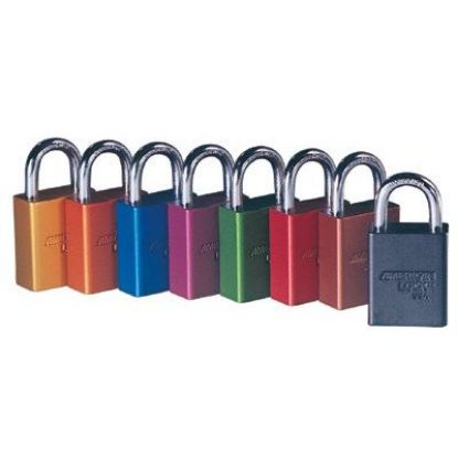 Picture of Master Lock® Orange Aluminum Safety Padlock  Key Retaining Part# - A1106Nrorj