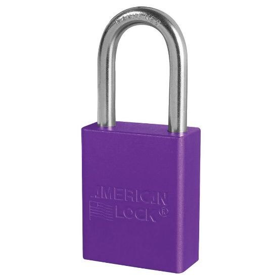 Picture of American Lock Purple Safety Lock-Out Padlock Keyed Different Part# - A1106Prp 