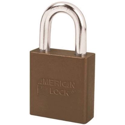 Picture of American Lock 5 Pin Brown Safety Lock-Out Padlock Keyed Alike Part# - A1205Kabrn-64748