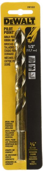 Picture of Dewalt® 1/2" Pilot Point Drill Bit Part# - Dw1932