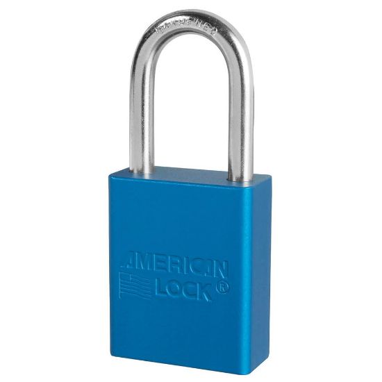 Picture of American Lock 5 Pin Blue Safety Lock-Out Padlock Keyed Alike Part# - A1106Kablu-22755