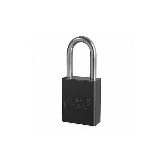 Picture of American Lock Black Safety Lock-Out Padlock Aluminum Bo Part# - A1106Blk