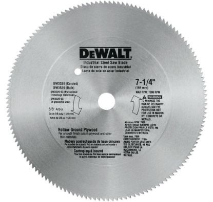 Picture of Dewalt® 7-1/4" 40T Steel Combo Part# - Dw3325