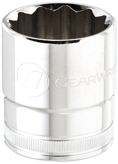 Picture of Gearwrench® 1/2" Drive 12 Point Standard Metric Socket 27Mm Part# - 80812