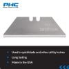 Picture of Pacific Handy Cutter Phc Duratip Safety Pointutility Blade  Box 100 Part# - B11105-9