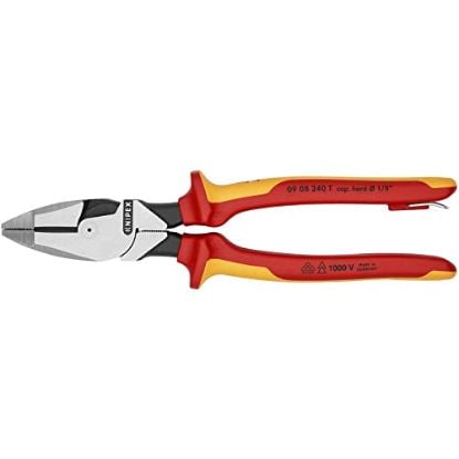 Picture of Knipex High Leverage Lineman New England Head-1-000V In Part# - 0908240Sba