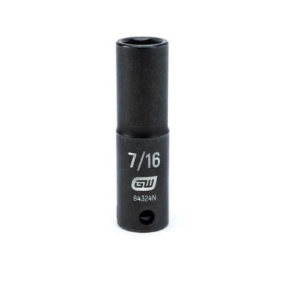 Picture of Gearwrench® 3/8" Drive 6 Point 7/16"Deep Impact Socket Part# - 84324N