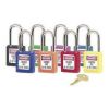 Picture of Master Lock® Purple Plastic Safety Padlock  Keyed Differently Part# - 410Prp