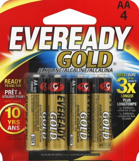 Picture of Eveready Evr A91Bp-4.S3 Gold Aa-4Emod Part# - A91Bp-4