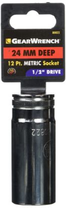 Picture of Gearwrench® 1/2" Drive 12 Point Deepmetric Socket 24Mm Part# - 80822