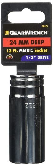 Picture of Gearwrench® 1/2" Drive 12 Point Deepmetric Socket 24Mm Part# - 80822