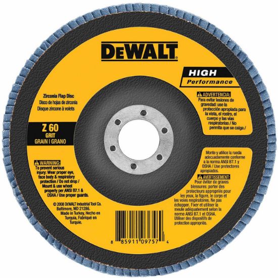 Picture of Dewalt® 4-1/2" X 7/8" 40G Type 27 Hp Flap Disc Part# - Dw8351