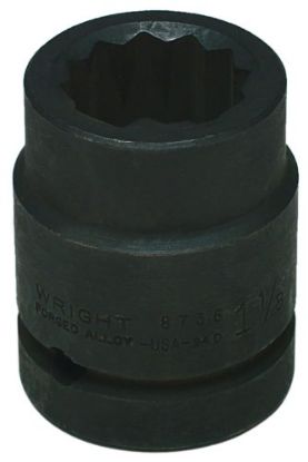 Picture of Wright Tool 1" Dr. 12 Pt. Impact Socket Part# - 8730