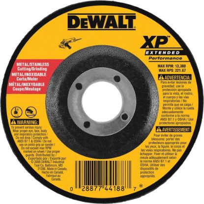 Picture of Dewalt® 4 1/2In X 1/4In X 7/8Inzirconia Abrasives Part# - Dw8808