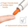 Picture of Slice Slice Precision Cutter White/Orange Part# - 10416