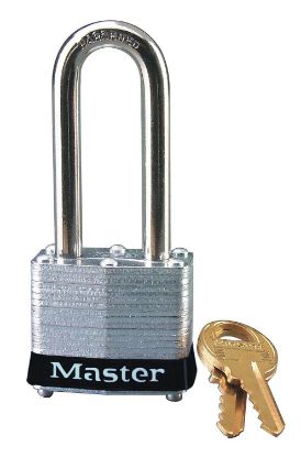 Picture of Master Lock® Black Lmntd Steel Safetypadlock; 2 In Shackle Part# - 3Lhblk