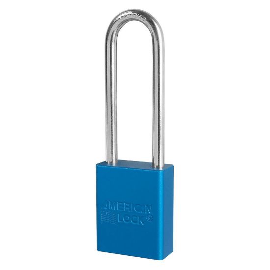 Picture of American Lock Blue 5-Pin Safety Lock-Out Padlock Master Keyed Part# - A1107Kamkblu-M411