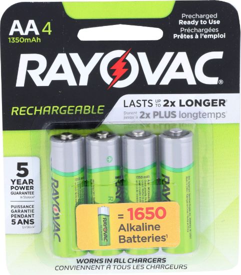 Picture of Rayovac® Rov Ld715-4.01 Rechargeaa 4Pk 1350 Mah Part# - Ld715-4