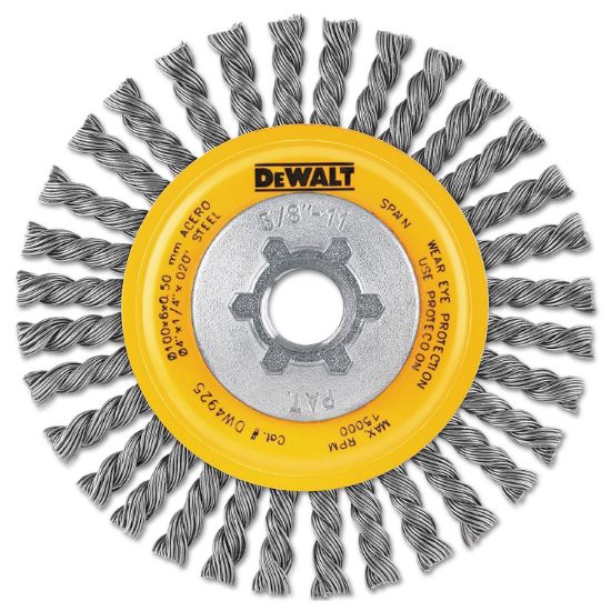 Picture of Dewalt® 4" X 5/8"-11 Hp .020 Carbon Stringer Wire Whl Bu Part# - Dw4925B