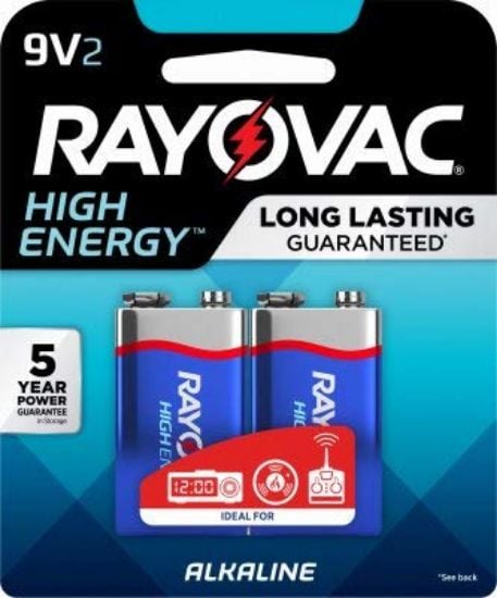 Picture of Rayovac® Rov A1604-2T.01 H/E 9V 2Pk Emod Part# - A1604-2T